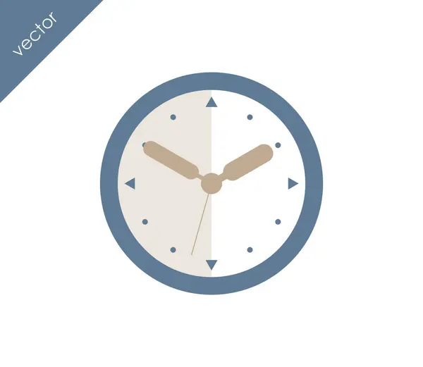 Clock flat icon — Stock Vector