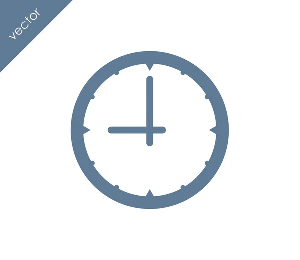 Icono plano de tiempo — Vector de stock