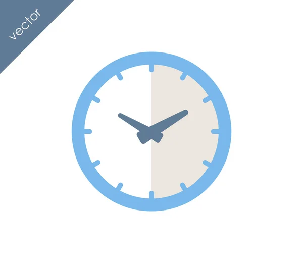 Reloj Icono plano — Vector de stock