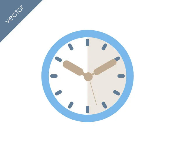 Reloj Icono plano — Archivo Imágenes Vectoriales