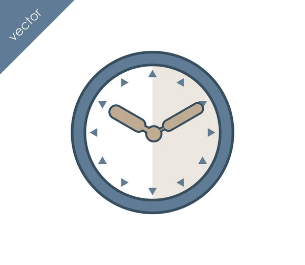 Плоская икона времени — стоковый вектор