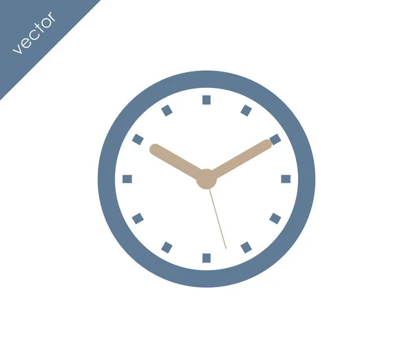 Clock icon on white background — Stock Vector