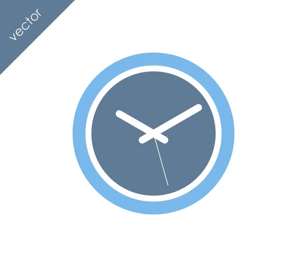 Clock icon on white background — Stock Vector