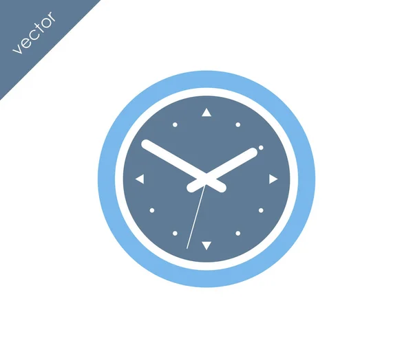 Clock flat icon — Stock Vector