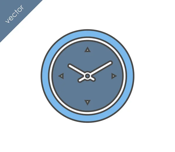 Icono de tiempo. icono del reloj . — Vector de stock