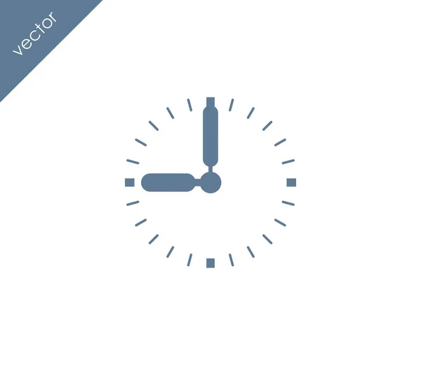 เก้านาฬิกาไอคอนแบน — ภาพเวกเตอร์สต็อก