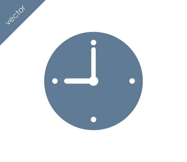 Nine Clock Flat icon — Stock Vector