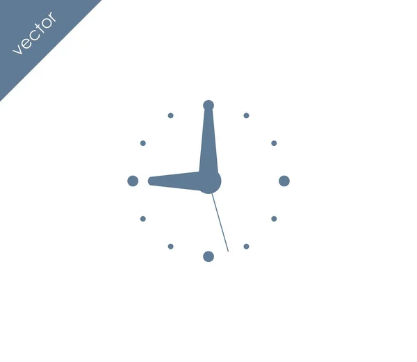 Nine Clock Flat icon — Stock Vector