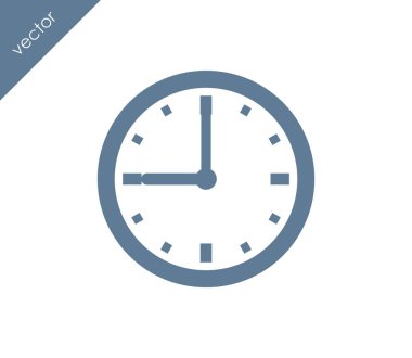 Dokuz saat düz simgesi