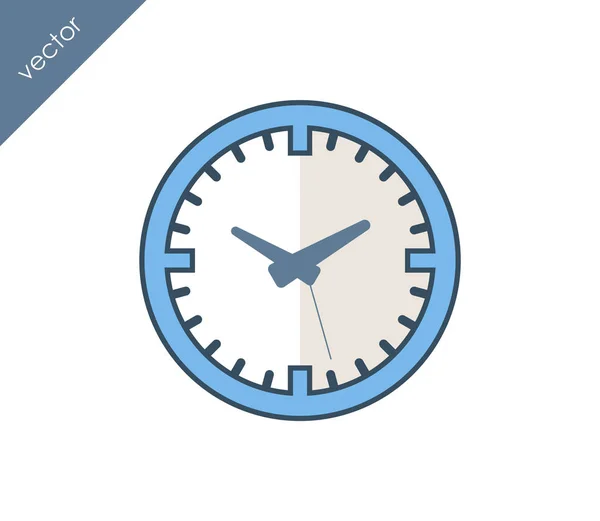 Icono del reloj sobre fondo blanco — Archivo Imágenes Vectoriales