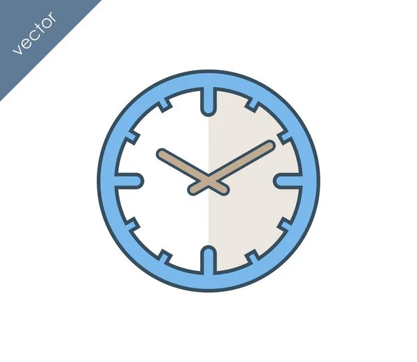 Clock flat icon — Stock Vector