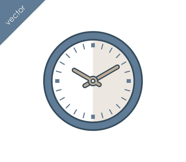 Icono de tiempo. icono del reloj . — Vector de stock