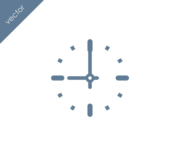 Nine Clock Flat icon — Stock Vector