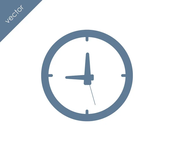 Reloj Icono plano — Vector de stock