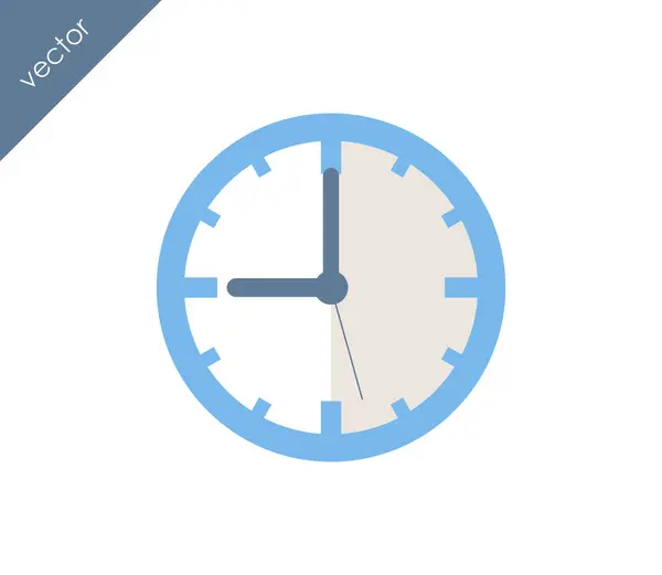 Clock flat icon — Stock Vector