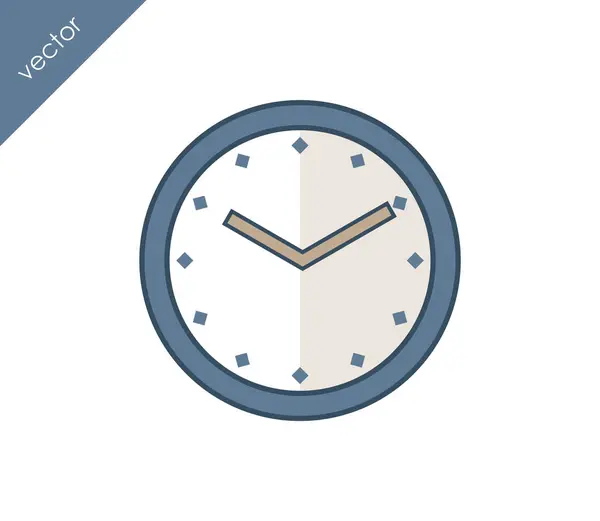 Icono de tiempo. icono del reloj . — Vector de stock