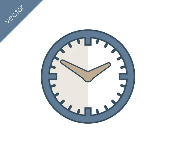 Horloge Icône simple — Image vectorielle
