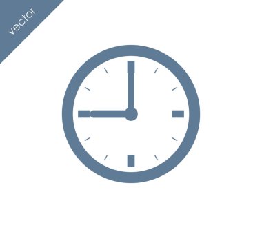 Dokuz saat düz simgesi