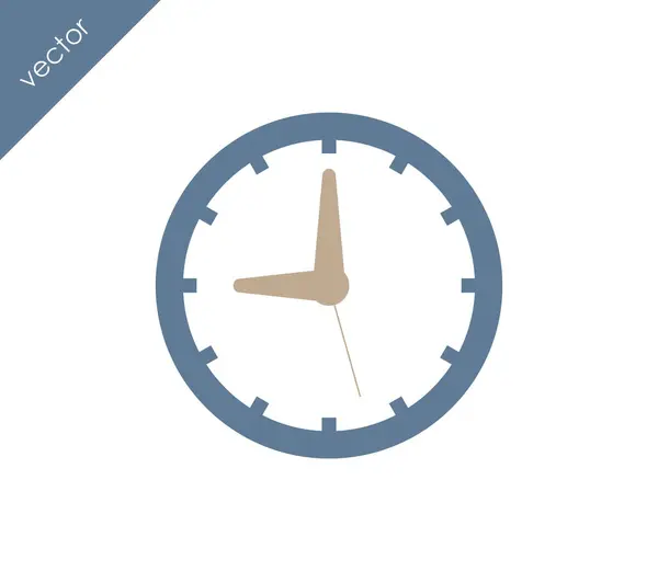 9 ikona zegar płaski — Wektor stockowy