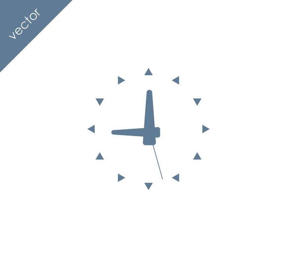 Reloj Icono plano — Archivo Imágenes Vectoriales