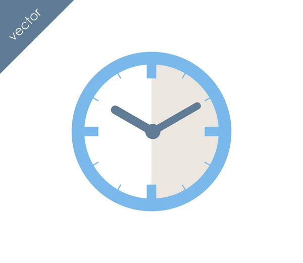 Reloj Icono plano — Archivo Imágenes Vectoriales