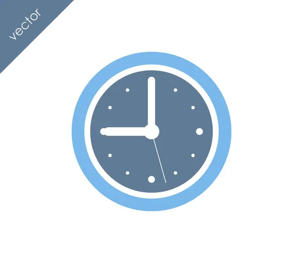 Zegar płaski ikona — Wektor stockowy