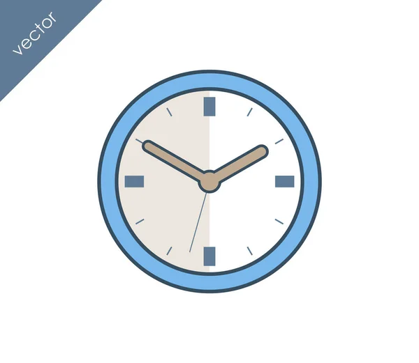 Horloge Icône simple — Image vectorielle