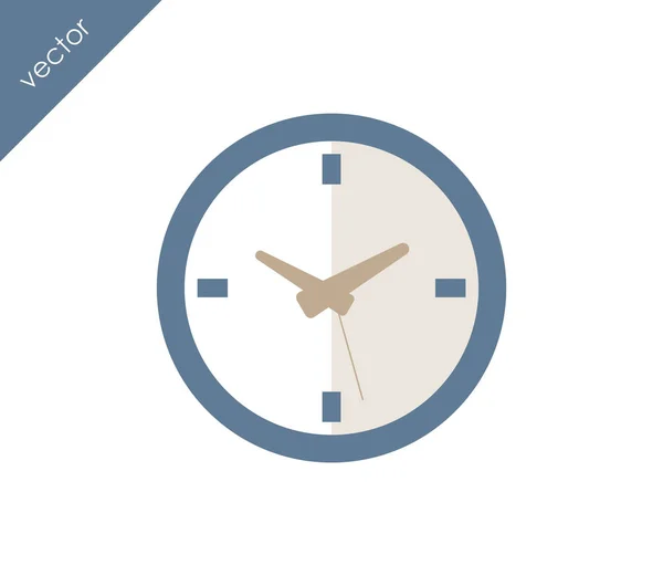 Clock icon on white background — Stock Vector