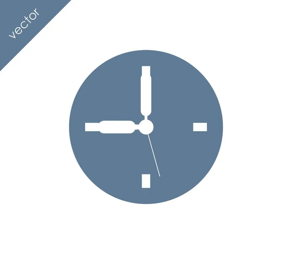 Orologio Icona piatta — Vettoriale Stock