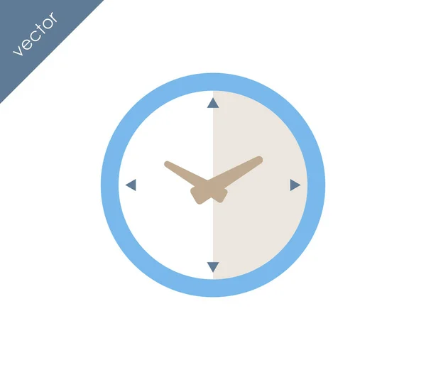 Плоская икона часов — стоковый вектор