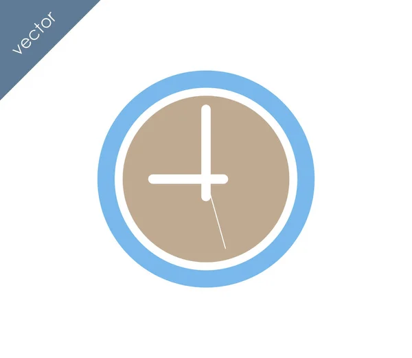 Nio klocka Flat ikonen — Stock vektor