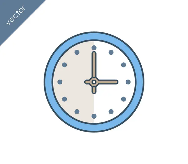 Icône temporelle. icône horloge . — Image vectorielle