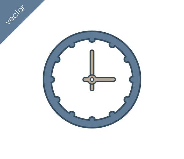 Icono de tiempo. icono del reloj . — Vector de stock