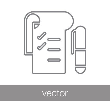 basit denetim listesi simgesi.