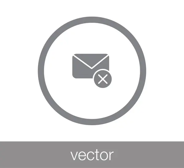 メールのシンプルなアイコン — ストックベクタ