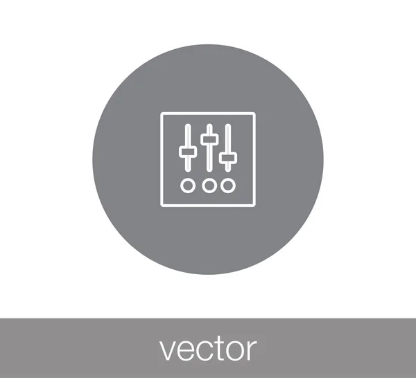 Panneau de configuration icône . — Image vectorielle