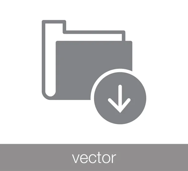 Egyszerű mappaikon — Stock Vector