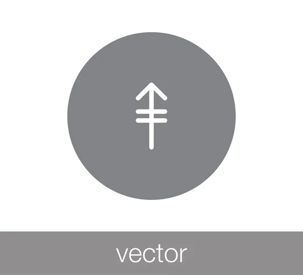 Icono flecha arriba . — Vector de stock