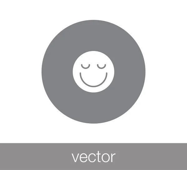 Sonrisa icono de la cara . — Vector de stock