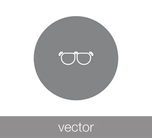 Gafas Icono plano — Vector de stock