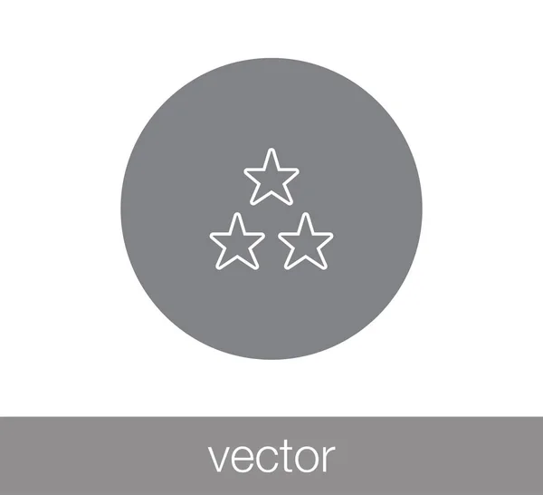 Ikonu hvězdičky. Ikona odznak. — Stockový vektor