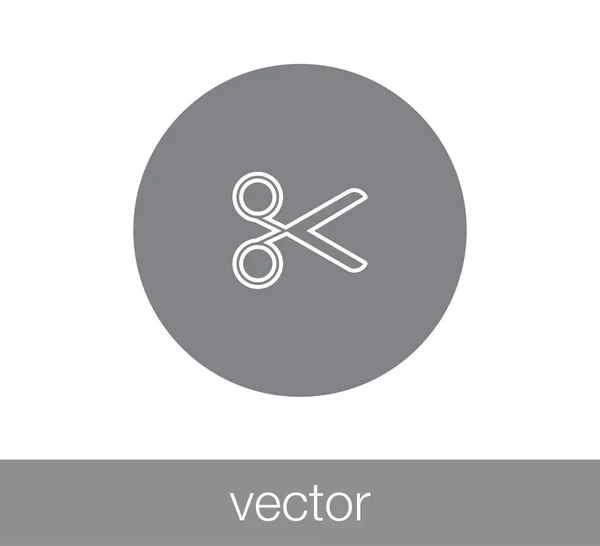 Scissors flat icon. — Stock Vector