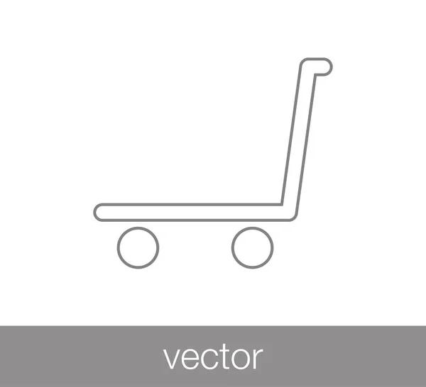 Ícone do carrinho de compras — Vetor de Stock