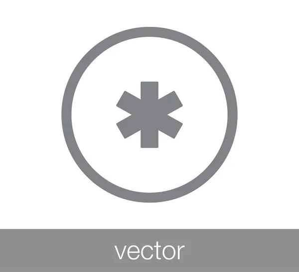 Ícone de sinal médico . — Vetor de Stock