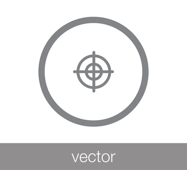 Objetivo icono simple — Archivo Imágenes Vectoriales