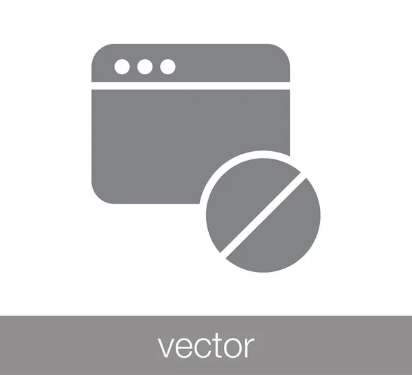 Fenster-Symbol. Programmiersymbol — Stockvektor