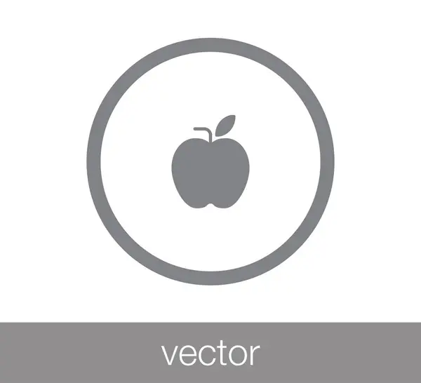 Design der Apple-Ikone — Stockvektor