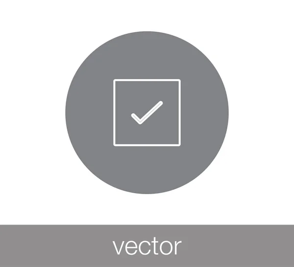 Marca de verificación icono . — Archivo Imágenes Vectoriales