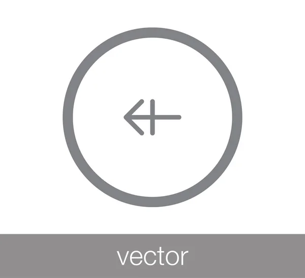 Vänster pil-ikonen. — Stock vektor