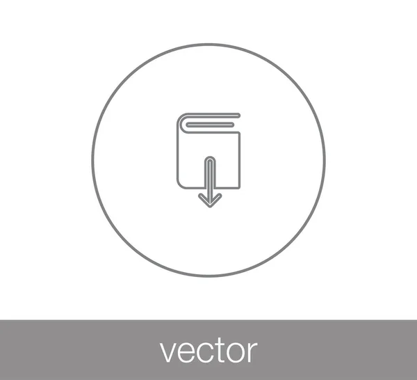 Descargar icono del libro . — Vector de stock